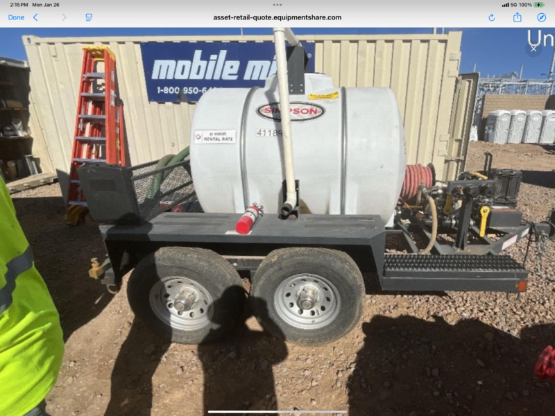 Simpson Water Truck 500 Gallon