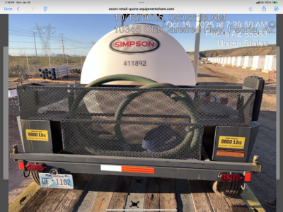 Simpson Water Truck 500 Gallon