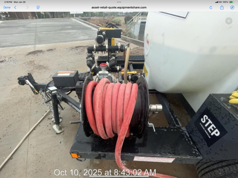 Simpson Water Truck 500 Gallon