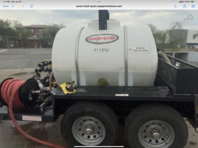 Simpson Water Truck 500 Gallon